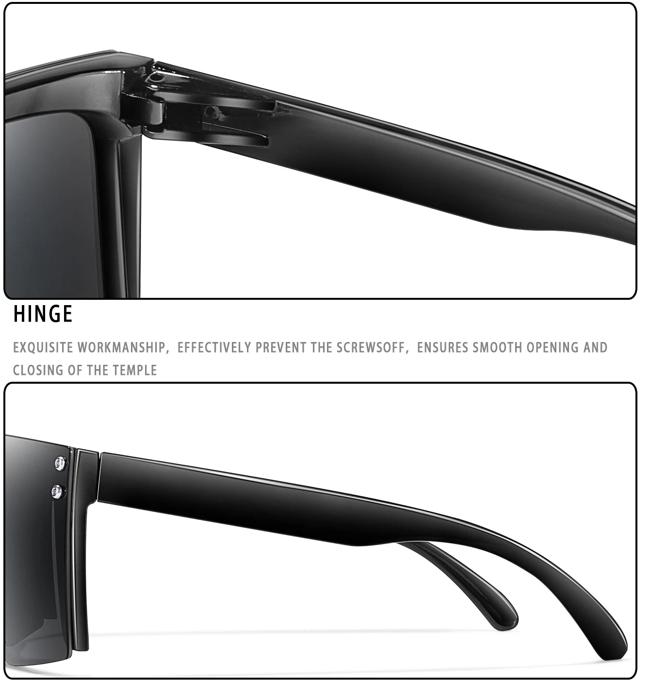 3 Pairs Fishing Sunglasses Men and Women Square Oversize Windproof Shades with UV Protection for Outdoor Cycling Hiking