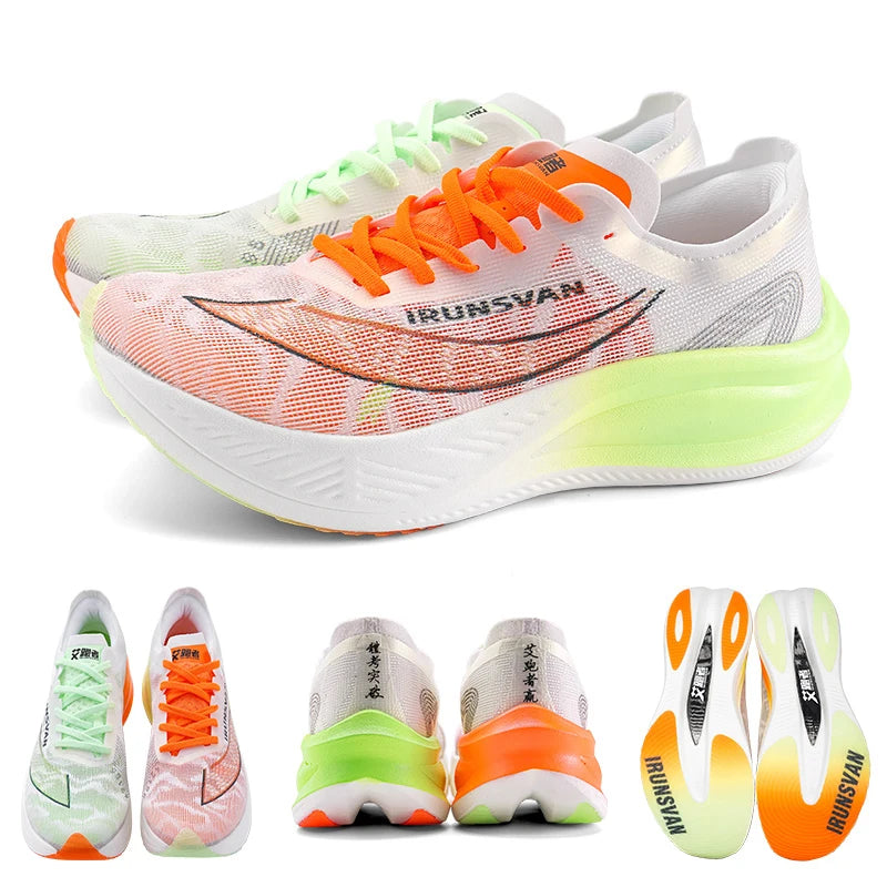 IRUNSVAN  Lightweight Marathon Sneakers Men Running Shoes Breathable Sports Shoes Casual Comfortable Athletic Training Unisex