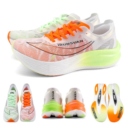 IRUNSVAN  Lightweight Marathon Sneakers Men Running Shoes Breathable Sports Shoes Casual Comfortable Athletic Training Unisex