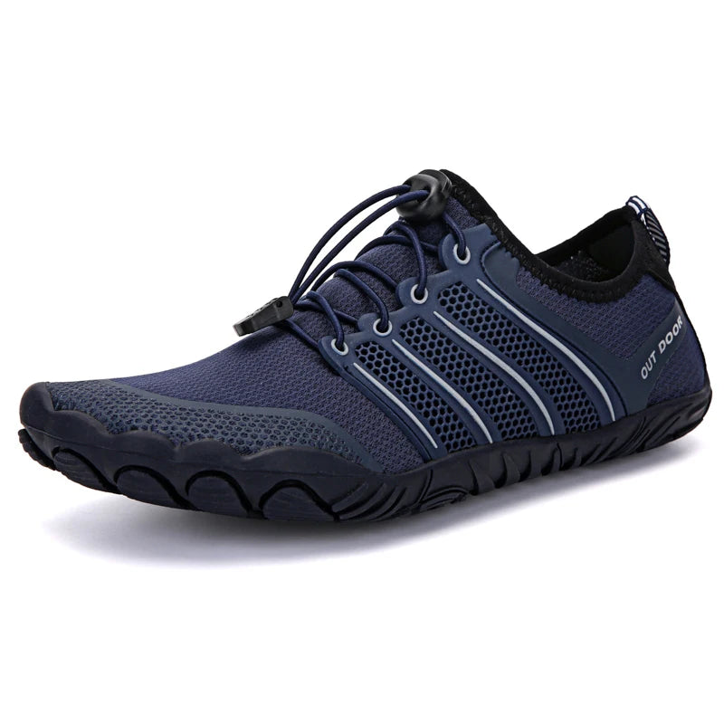 Men's Minimalist Running Cross Training Shoes Barefoot Shoes Big Toe Box Five Finger Shoes Saguaro Barefoot Pit Viper Paracord