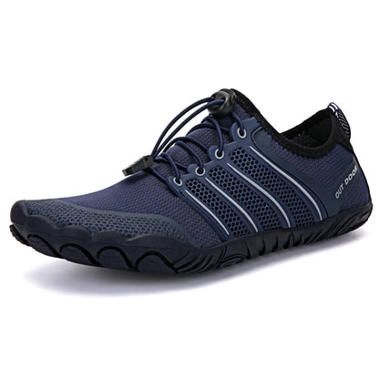 Men's Minimalist Running Cross Training Shoes Barefoot Shoes Big Toe Box Five Finger Shoes Saguaro Barefoot Pit Viper Paracord