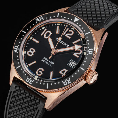 SEESTERN Diver Men Watch Automatic Mechanical Wristwatches NH35 Movement Ceramic Bezel 20Bar Waterproof Sapphire Luminou S434-2