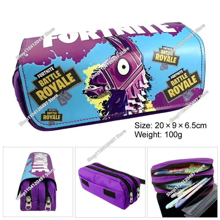 Astuccio Fortnite per studenti, grande capacità, astuccio portapenne per bambini, giocattoli, borsa portapenne, materiale scolastico, custodia per cancelleria, regali gaming per ragazzi
