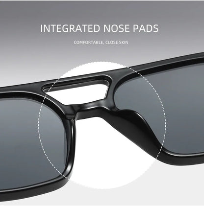 Square Small Frame Double Beam Sunglasses Pilot Retro Sunglasses Instagram Popular Classic Sunglasses 3517