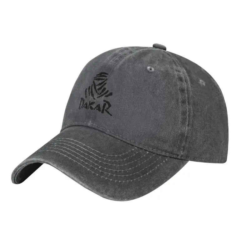 Cappellini da baseball vintage da rally fuoristrada D-Dakares, stile unisex, effetto consumato, lavati, cappellini da sole da viaggio, morbidi e non strutturati