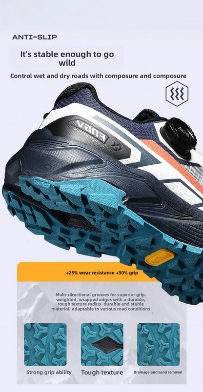 Frühlings- & Sommer-Laufschuhe für Herren – Outdoor-Wanderschuhe, abriebfeste Trailschuhe mit BOA-Verschluss, atmungsaktiver Sport- & Freizeitstil
