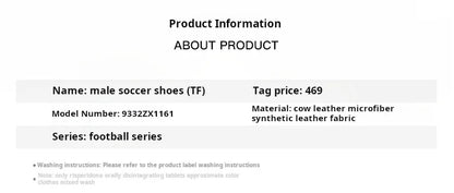 Kelme Herren-Trainings-TF-Fußballschuhe Broken Nails für Kunstrasen, rutschfeste Jugend-Fußballschuhe aus Kalbsleder, Wettkampfschuhe