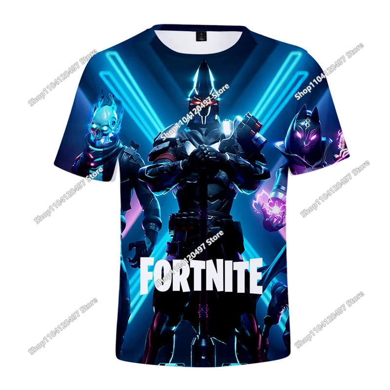 Christmas Fortnite 3D T-shirt Tees Battle Royale Streetwear Kids Victory Game Men and Women Harajuku T Shirt Teen Clothes