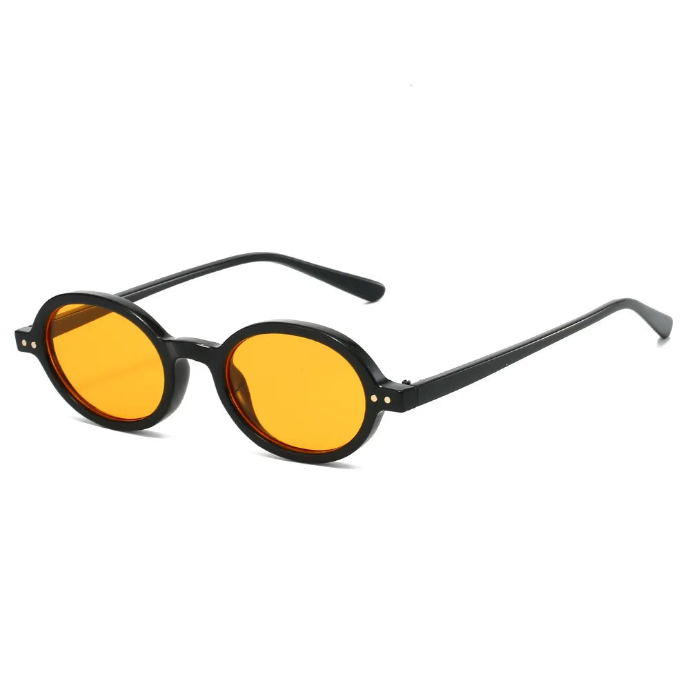2026 Retro Small Round Frame Eyewear | Double Gold Rivet Accent | High-End Styling Sunglasses
