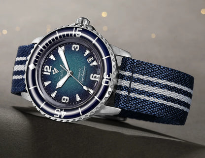 CADISEN Deep Explorer MIYOTA 8215 Automatic Mechanical Watch Man Canvas Strap Wristwatch Luxury Luminous Waterproof Watches