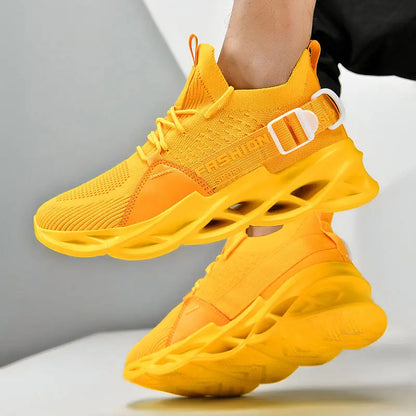 Hot Sale Fashion Purple Casual Sneakers Women Men Blade Running Shoes Big Size 48 Light Breathable Sports Shoes Men Mesh Sneakers
