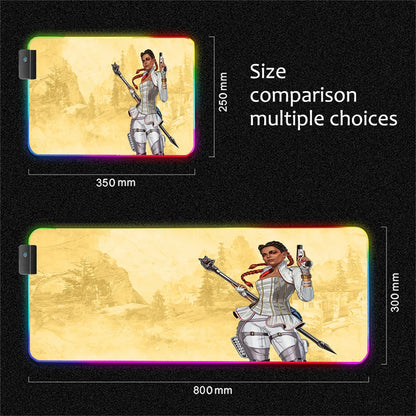 RGB Apex Legends Keyboard Mousepad Computer Gaming Cool Mouse Pad Speed Large Accessories Mouse Mats Office Desk Protector Mat