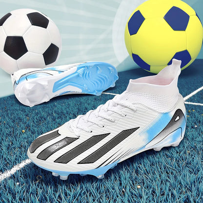 New Men's Football Boots Adult Soccer Field Shoes Teenager Sports Cleats Outdoor Grass Training Boots High-Quality Sneakers