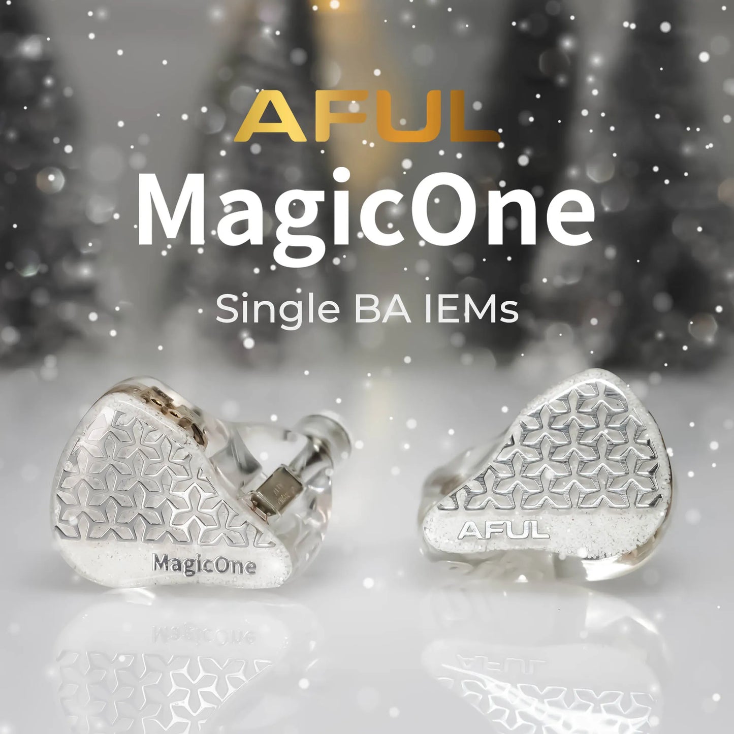 AFUL MagicOne Single Balanced Armature IEMs, 1BA Balanced Armature Earphones with SE-Math Acoustic Technology