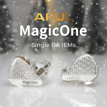 AFUL MagicOne Single Balanced Armature IEMs, 1BA Balanced Armature Earphones with SE-Math Acoustic Technology