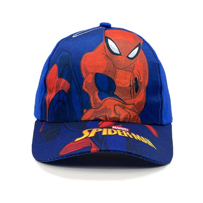 Casquette de baseball Marvel Spider-Man Anime pour enfant, casquette à visière de dessin animé, en coton et polyester, protection solaire toutes saisons, idée cadeau