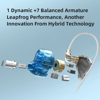 KZ ZAX 7BA 1DD Hybrid In Ear Earphones 16 Driver Unit HIFI Headset Metal Earbuds Earphone 2PIN Cable