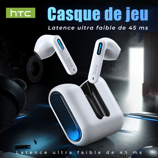 Auriculares Bluetooth HTC NE49 6.0 True Wireless Earbuds Gaming HiFi Deep Bass Lightweight Cool Design IPX5 Waterproof Choice