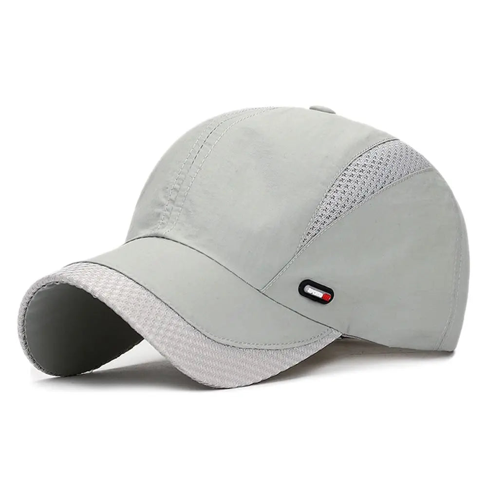 Waterproof Cotton Quick Dry Baseball Cap Snapback Hats Mesh Sun Hat