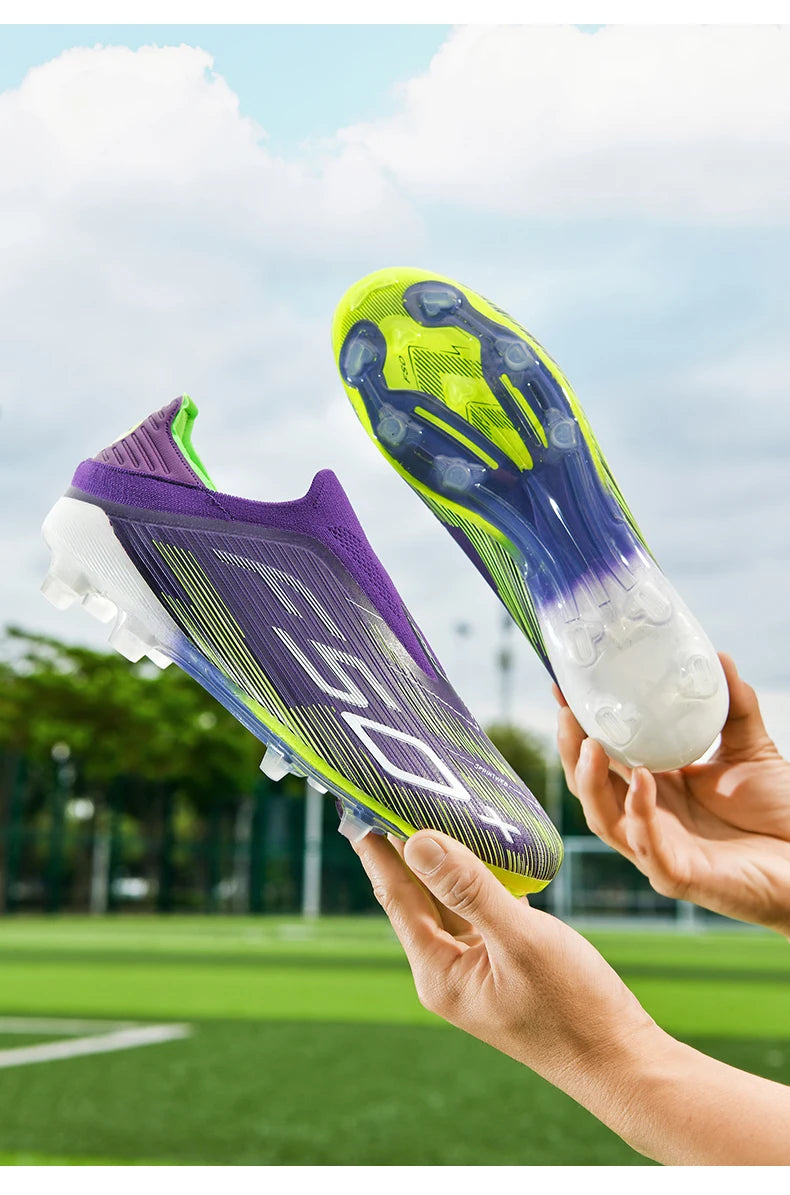 New Men's Football Boots Turf Comfortable Cleats Futsal Non Slip Soccer Shoes Sport Ultralight Fg Grass Indoor Adult Non-Slip