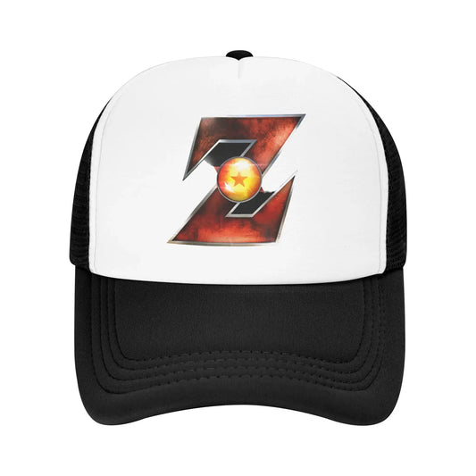 Adult Dragon Ball  Z Logo Trucker Caps Mesh Baseball Cap Polyester Hats Trucker Hat Breathable Sports Cap Summer, Produit gaming premium Fraquane