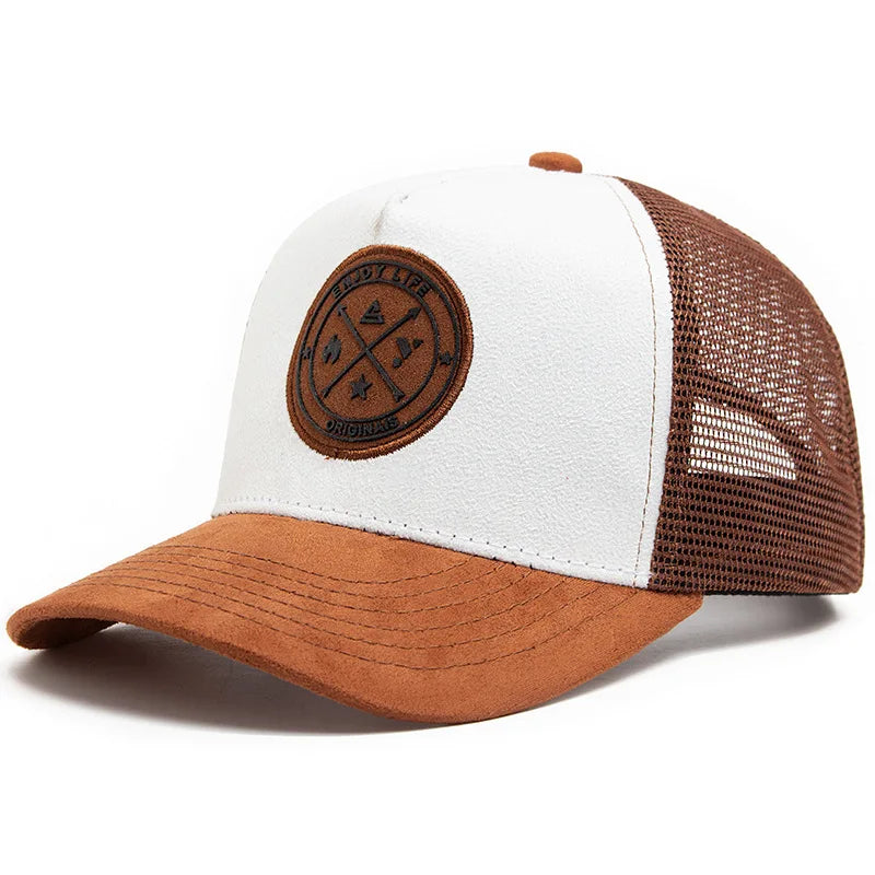 Four Seasons Mesh Baseball Cap Women Men Fashion Casual Breathable Letter Icon Unisex HipHop Trucker Caps Outdoor Sports Dad Hat