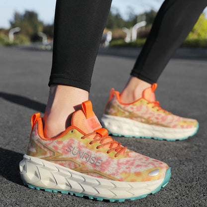 Unisex Running Shoes Mesh Breathable Anti-Slip Lightweight Casual Sports Sneakers Grip Comfortable Outdoor Trainer Footwear