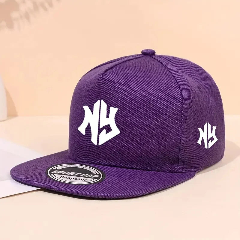 Baseballová čepice s neutrálním potiskem písmen, vhodná na jaro a podzim, nastavitelná, ležérní, ve stylu hip-hop, s kšiltem, chránící před sluncem