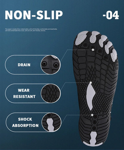 Men Women Water Shoes Aqua Shoes Drainage Beach Sports Swim Sandals Quick Dry Boating Barefoot Diving Fishing Surfing Sneakers