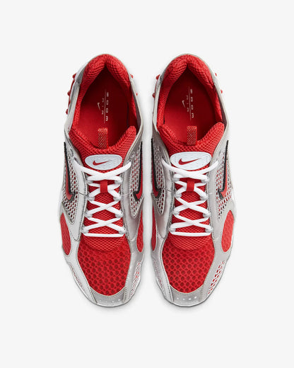 Nike Air Zoom Spiridon Cage 2 Unisex Low-Top Freizeitschuhe, sportlich, strapazierfähig, Grau/Rot, Lifestyle-Footwear CJ1288-600
