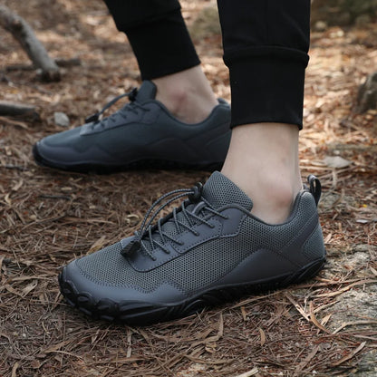 Men's Barefoot Hiking Shoes Breathable Outdoor Sports Climbing Shoes Trekking Sneakers Non-Slip Comfortable Men's Casual Jogging Footwear