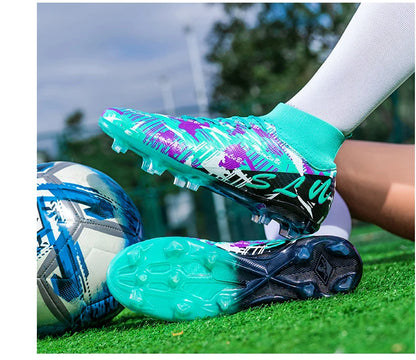 Brand Fashion Football Sneakers for Men Women Professional Field Boot Big Size 46 Long Spikes Soccer Cleats Men botas de futbol
