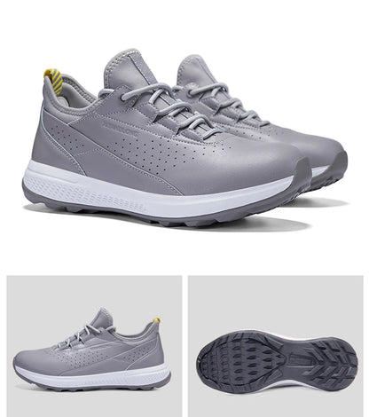 Golf Sports Shoes Men Waterproof high-Quality Leather Golf Competition Sports Shoes Formal Shoes Golf Course Men Training Shoes