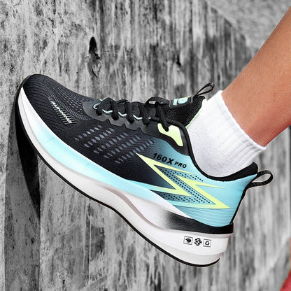 Running Shoes Speciality Marathon Men Sports Breathable Lightweight Carbon Board Women's Comfortable Athletic Nonskid Sneakers