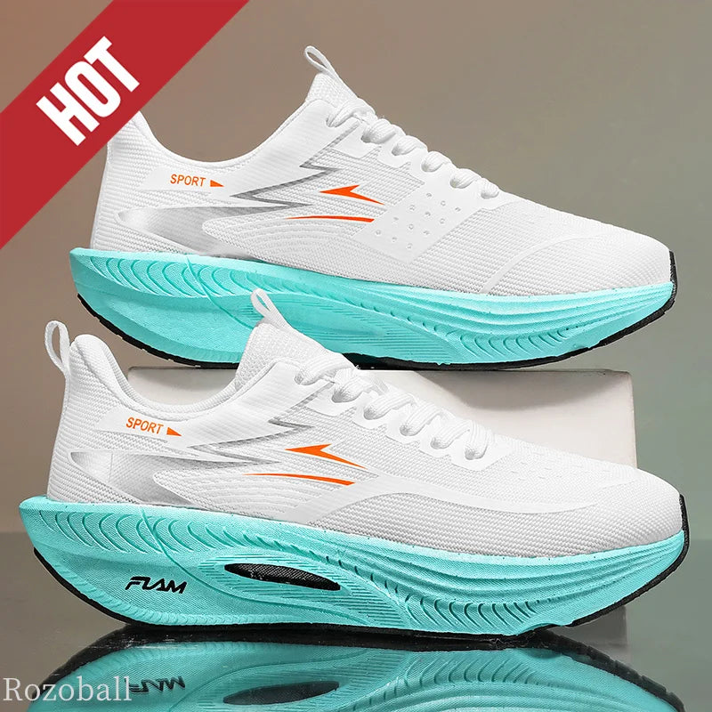 Scarpe sportive da running da uomo per maratona, con cuscino d’aria, traspiranti, leggere e confortevoli, sneakers atletiche outdoor da donna per jogging e tenis