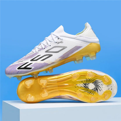 New Men Soccer Shoes Futsal Football Boots Sneakers Match Grass Cleats High-quality Non-Slip Indoor Hot-selling High-top Outdoor