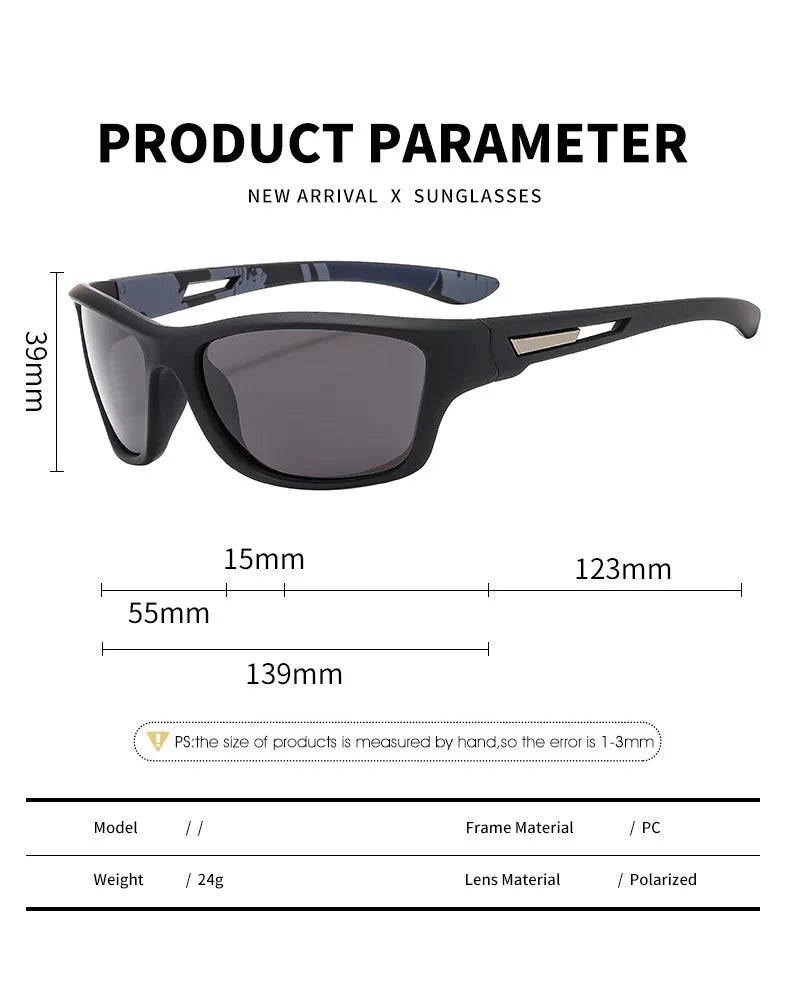 Polarized Fishing Sunglasses Men Women Driving Shades Sun Glasses Outdoor Hiking Cycling Traveling Eyewear UV400 Protection
