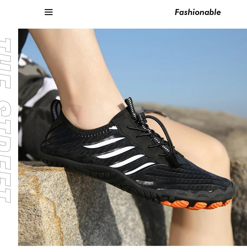 Men Women Water Shoes Aqua Shoes Drainage Beach Sports Swim Sandals Quick Dry Boating Barefoot Diving Fishing Surfing Sneakers
