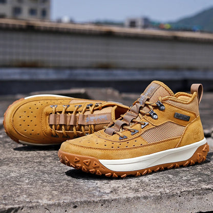 2025 Autumn High-Quality Men's Casual Shoes Versatile Trendy Outdoor Wear-Resistant Hiking Shoes Lightweight Soft Sports Shoes