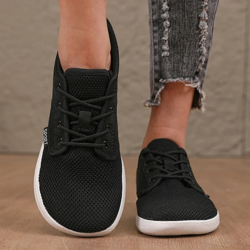Women's Walking Flat Shoes Soft Mesh Suitable for Travel Wide Palms Lightweight Support Fitness and Leisure Sports Shoes for Men