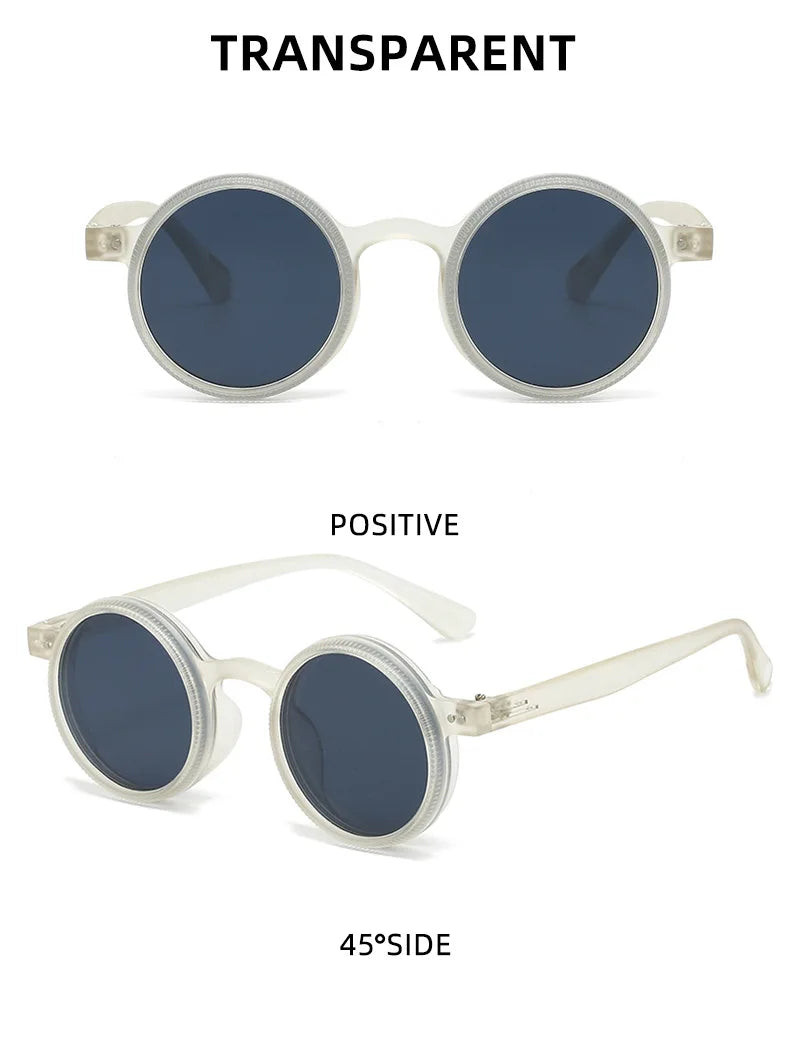 360° Rotating Adjustable Sunglasses Round Frame Polarized Sunglasses Outdoor UV Resistant Sunglasses Protective Glasses