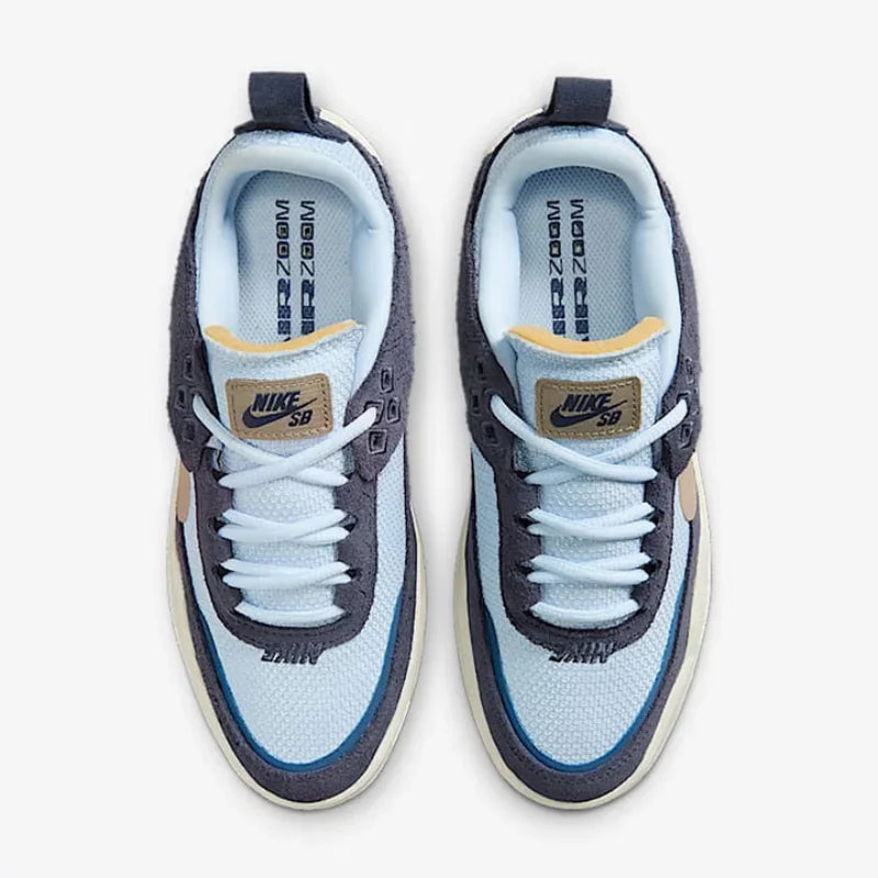 Nike's New Sb Series Offers Strong Grip, Comfort, and Durability for Outdoor Women's Skateboarding Shoes. Lightweight Mesh Material, Durable for Daily Commuting, Low-Top Flat Shoes. Sb Day One Trendy Blue Versatile Sports Cas