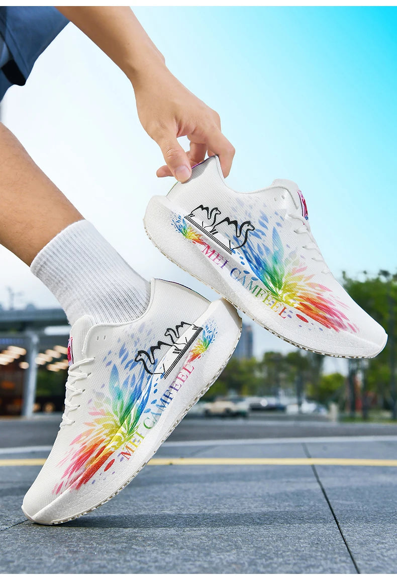 2026 New Eagle Pattern Running Shoes Carbon Plate Marathon Sports Shoes Ultra-light Breathable Cushioning Training Running Shoes