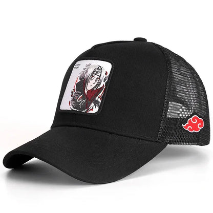 Naruto Snapback bejzbol kapa Uchiha Itachi anime stilovi kapa za muškarce i žene hip hop dad podesiva mrežasta kapa trucker kapa