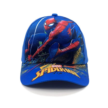 Casquette de baseball Marvel Spider-Man Anime pour enfant, casquette à visière de dessin animé, en coton et polyester, protection solaire toutes saisons, idée cadeau