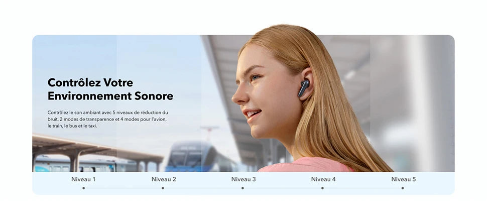 Soundcore by Anker Liberty 4 NC, Bluetooth 5.3 in-ear headphones with adaptive noise cancellation 98.5%