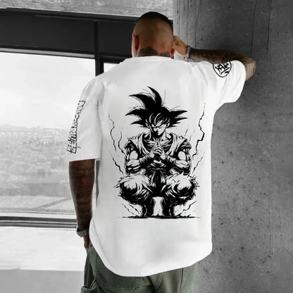 Dragon Ball Japanese Anime Printed Men's T-Shirt Majin Buu Boys Children Harajuku Short Sleeve Kids Goku T-shirt Summer Clothing