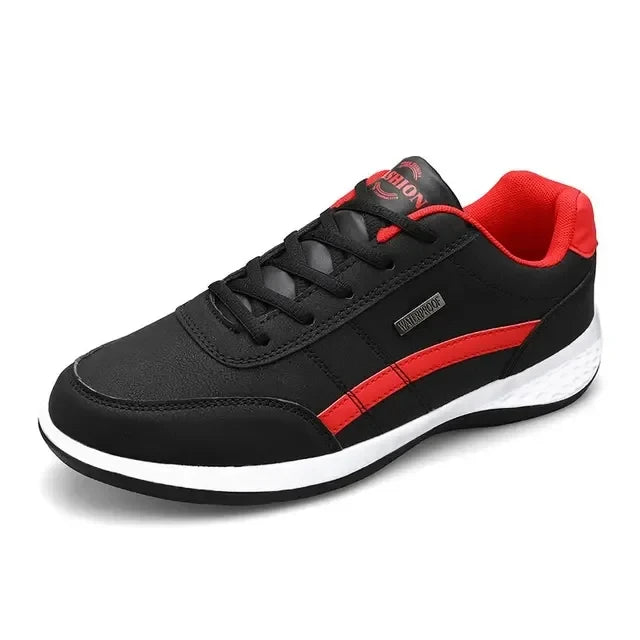 Leather Sneakers for Men, Casual Shoes, Soft Sole, Outdoor Walking Shoes, Sports, Four Seasons