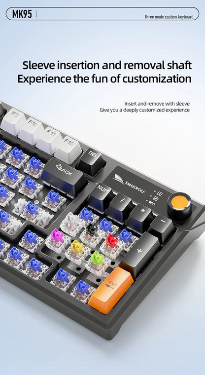 Spanish Mechanical Keyboard Spanish Russian Arabic Korean Thai Gaming Keyboard 95 Key Layout Backlight Type C With Numpad SK15