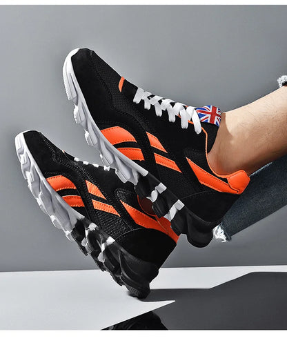 Nuove scarpe da running da uomo e da donna, sneakers casual traspiranti, antiscivolo e ammortizzate, comode per sport all’aperto e camminata, taglie 36-48